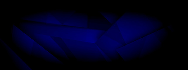 Obraz premium Dark blue background for wide banner, brushed texture
