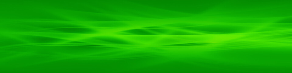 Abstract wide dark green background with graphic elements and gradients.