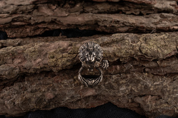 Moscow, Russia - 08/21/2019:
Decoration, bracelet for men and women from the paracord on the braided bracelet made of cord