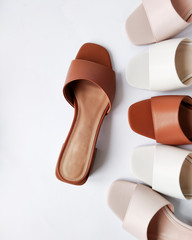 modern fashionable shoes with heels for her, footwear