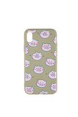 Moscow, Russia - 01/23/2020:
Rubber covering for iPhone X/HS, multicolored, with animal drawings