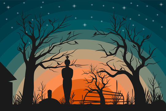 Funeral with a scary feel of the appearance of Indonesian ghost pocong.