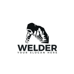 Welding logo industrial  logo design, WELDER LOGO SIMPLE AND CLEAN LOGO 