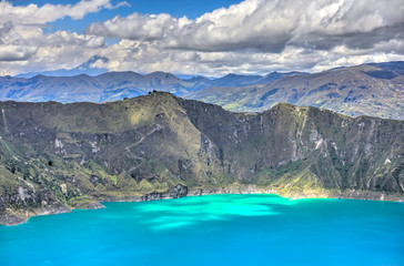 Quilotoa Crater Lake, Ecuador