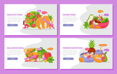 Balanced Meal Horizontal Banners