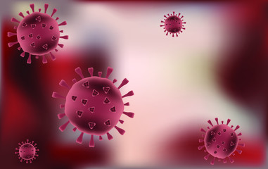 Pandemic Coronavirus disease, COVID-19 infection, vector illustration design concept