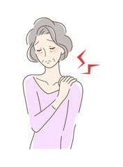 肩こりに悩む女性