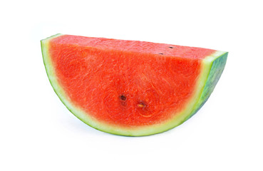 Sliced of watermelon isolated on white background