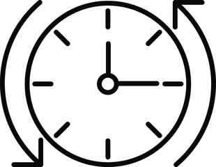vector icon with the title of a time, with business categories
