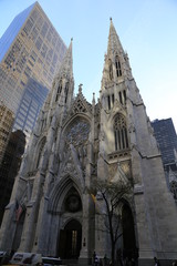Fototapeta na wymiar Historic Saint Patrick’s cathedral in New York City