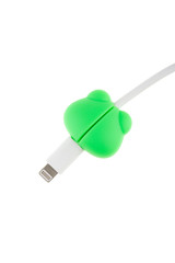 Moscow, Russia - 12/26/2020:
Nozzle for protection of cable against wear, multicolored, in the form of animals and heroes from cartoon