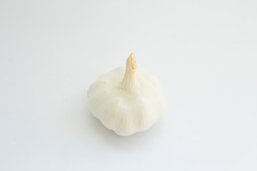 garlic on a white background