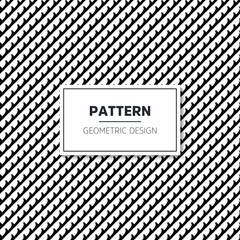 Seamless geometric black and white pattern