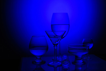 The composition of the glasses for drinks