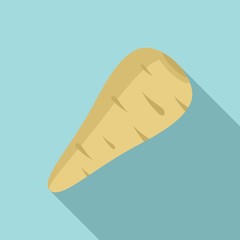 Spice parsnip icon. Flat illustration of spice parsnip vector icon for web design