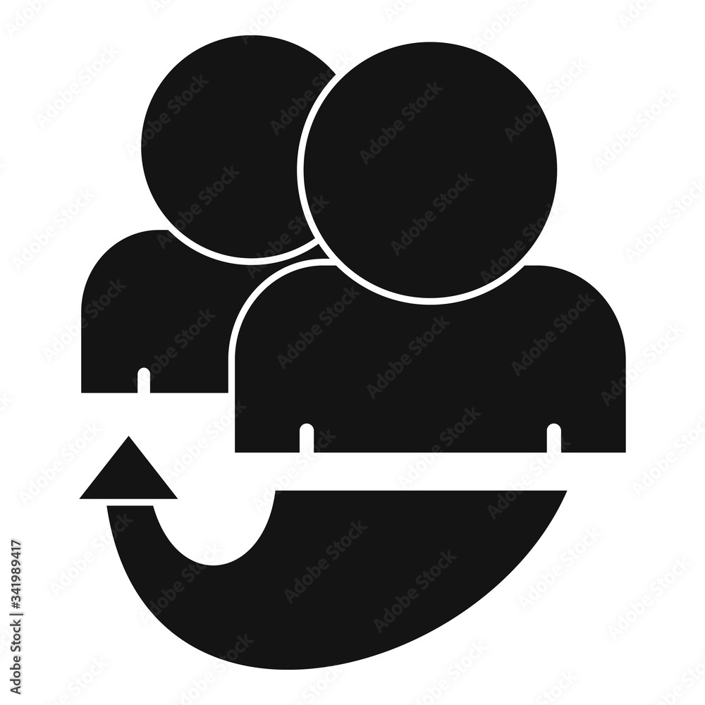 Poster affiliate program icon. simple illustration of affiliate program vector icon for web design isolated