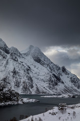 Fototapeta na wymiar Wundervolle Lofoten - Norwegen im Winter