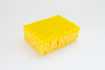 sponges for washing dishes on a white background