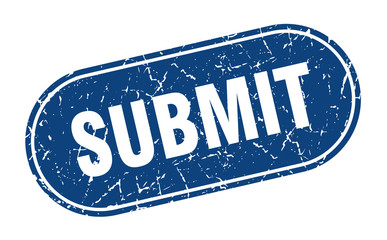 submit sign. submit grunge blue stamp. Label