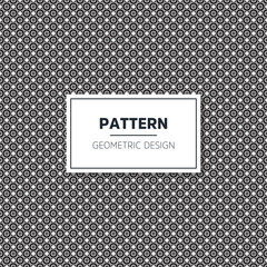 Seamless geometric black and white pattern