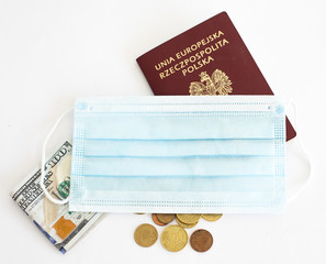 Close up of Poland Passport