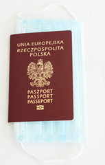 Close up of Poland Passport