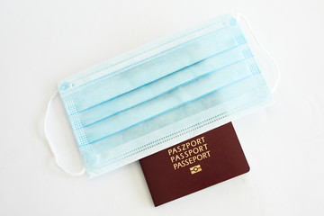 Close up of Poland Passport