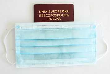 Close up of Poland Passport