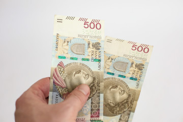 banknote 500 zloty Polish money