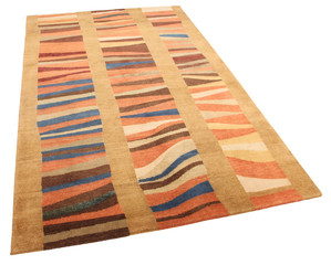 Old and modern Persian Colourful Arabesque and handmade carpet, rug gelim, patchwork, and Gabbeh...