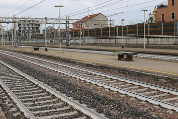 Train station in Lombardy, Italy