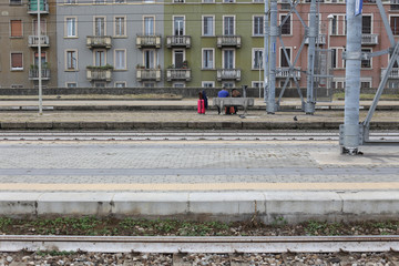 Train station in Lombardy, Italy