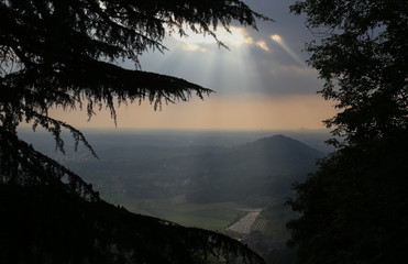 Panoramic view of Bergamo, Lombardy, Italy