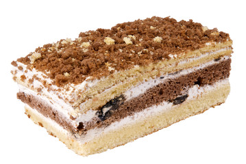 Cake on a white background