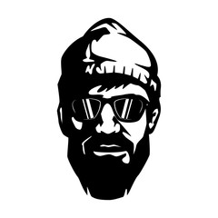 discoverer climber traveler man lumberjack hipster forester cool guy face