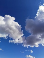 blue sky with clouds