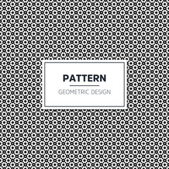 Seamless geometric black and white pattern