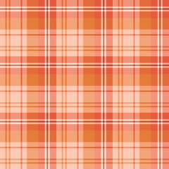 Seamless pattern in interesting cute light and dark orange colors for plaid, fabric, textile, clothes, tablecloth and other things. Vector image.
