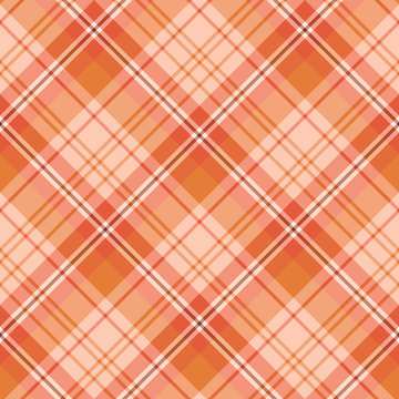Seamless pattern in interesting cute light and dark orange colors for plaid, fabric, textile, clothes, tablecloth and other things. Vector image. 2