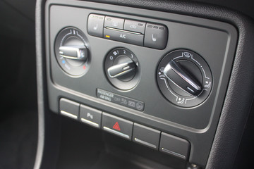 close up of a car dashboard
