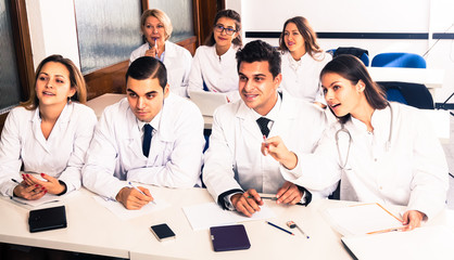 Medical students sitting in audience