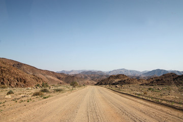 the road in the desert