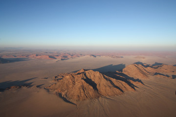 Fototapeta premium Aerial view of mountains
