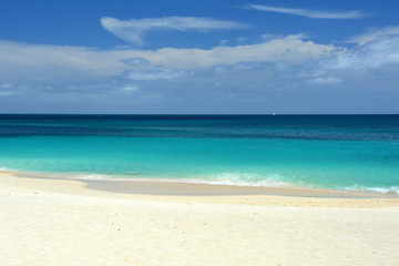 Beautiful sands beach on Grenada island