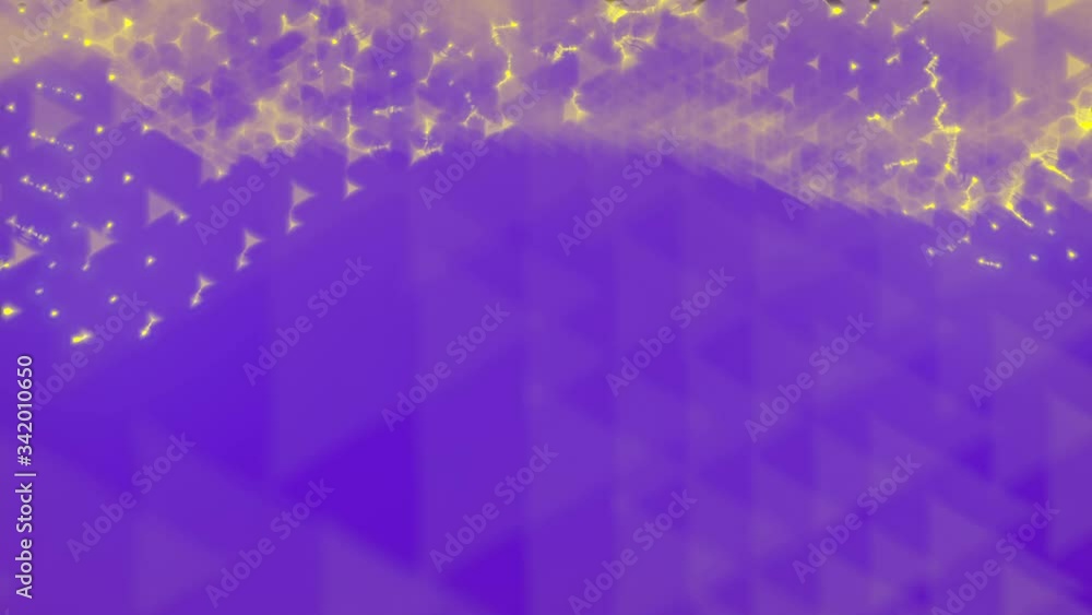 Fototapete Led particles flow on color background. Modern design element. 3d render 4K, UHD