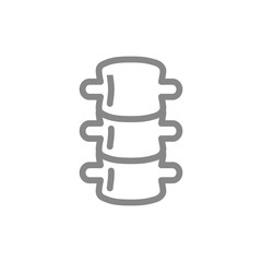 Human spine line icon. Healthy spinal symbol
