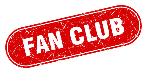 fan club sign. fan club grunge red stamp. Label