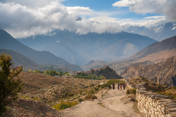 Village of Jharkot, Nepal, Himalayan landscape