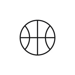 basketball icon vector illustration outline design