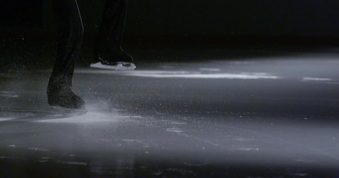 figure skating on ice slow motion